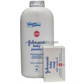 Bundle Of Johnson's Baby Powder 500g & Baby Soap – 75g