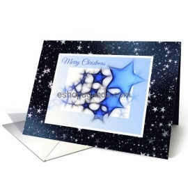 Star Designed Christmas Card