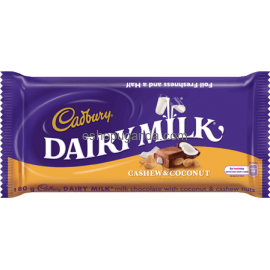 Cadbury Dairy Milk Cashew and Coconut 80GM