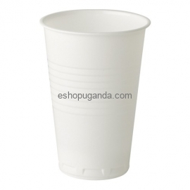 Tech-pack 25 piece white plastic cup 500 ml