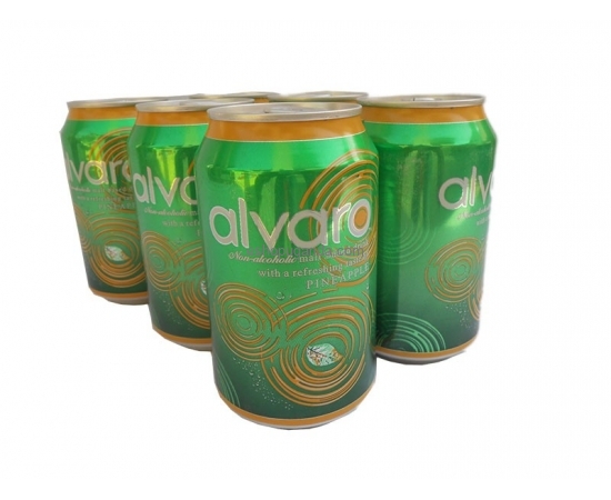 Alvaro natural malt drink pineapple 330ml