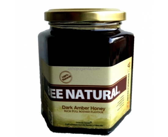 Bee Natural Honey Dark Amber Glass 500 GRAMS