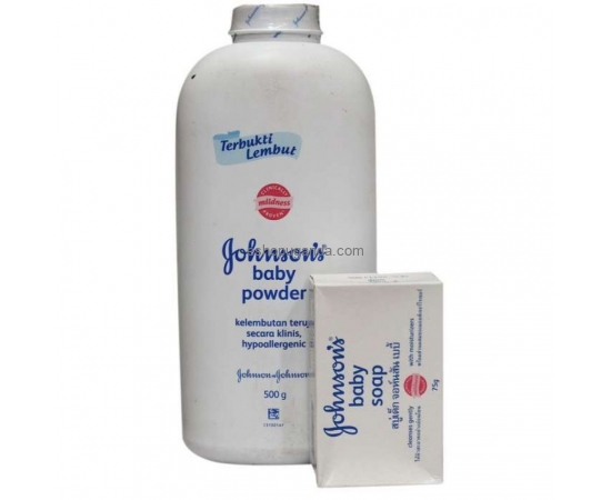Bundle Of Johnson's Baby Powder 500g & Baby Soap – 75g