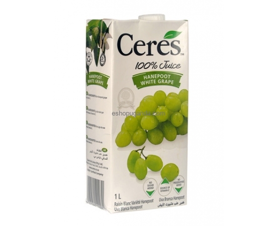 Ceres 100% juice Hanepoot white grape 1 litre