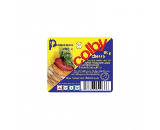 PARAMOUNT COLBY PACKED CHEESE 200g