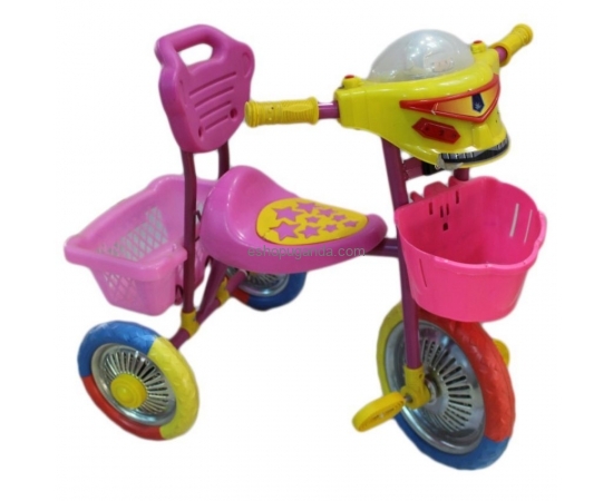 Pink yellow Tricycle