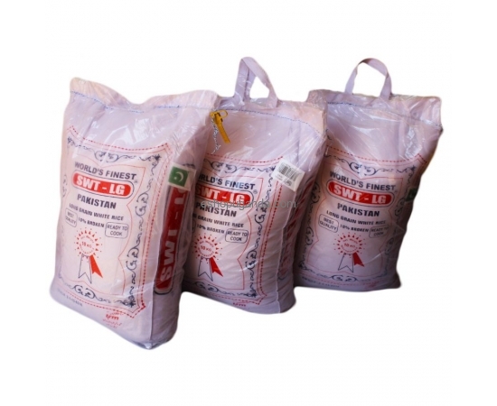 SWT - Long Grain White Rice 50kg Sack 5*10kg Cotton bags