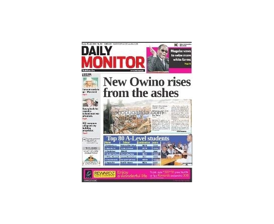 THE CURRENT DAILY MONITOR NEWS PAPER