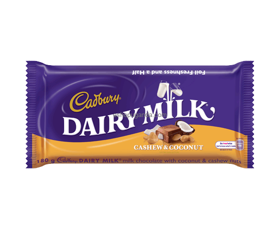Cadbury Dairy Milk Cashew and Coconut 80GM