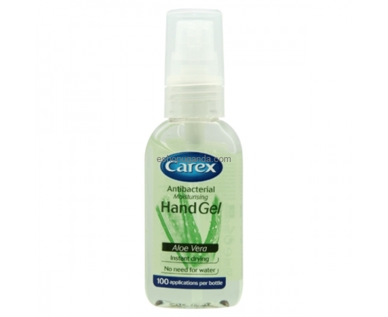 Carex hand gel aloe vera (sanitiser) bacterial kill (50 ml)