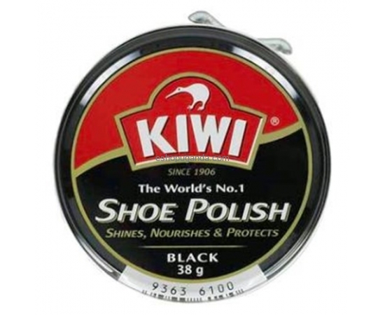 Kiwi  Black Shoe Polish tin 38gms