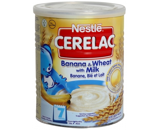 Nestle cerelac banana and wheat with milk 400 grams
