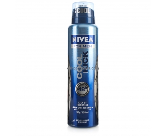 Nivea for men cool kick deodorant spray 150ml