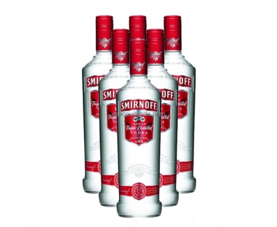 (750ml x 12) Smirnoff vodka carton