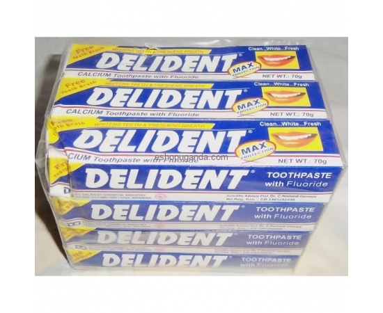 Delident calcium toothpaste 12*70gms
